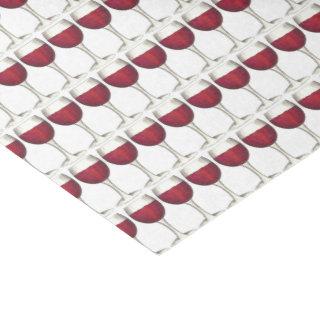 Winery Glass Bottle Red Wine Bar Print Pattern Tissue Paper
