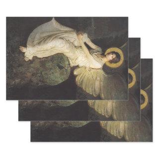 Winged Figure Seated Upon a Rock by Abbott Thayer  Sheets