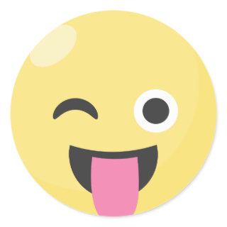 Winking Tongue Silly Emoji Stickers