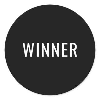 Winner Classic Round Sticker