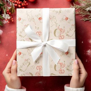 Winnie the Pooh and Piglet Winter 1st Birthday  Sheets