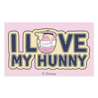 Winnie The Pooh | I Love My Hunny Rectangular Sticker