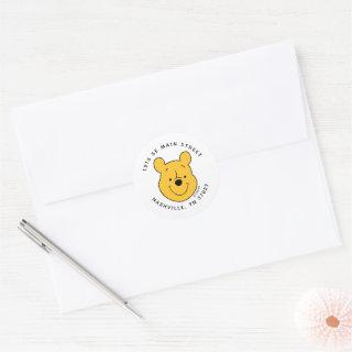 Winnie the Pooh - One | First Birthday  Classic Round Sticker