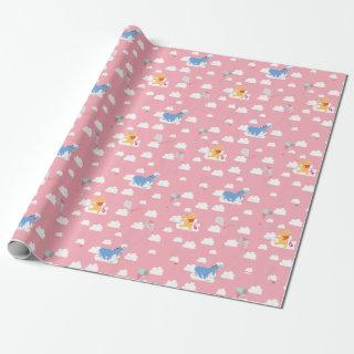 Winnie the Pooh | Pink Flying Kite Days Pattern