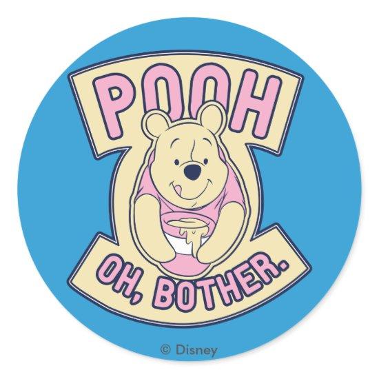 Winnie The Pooh | Pooh Oh Bother Classic Round Sticker