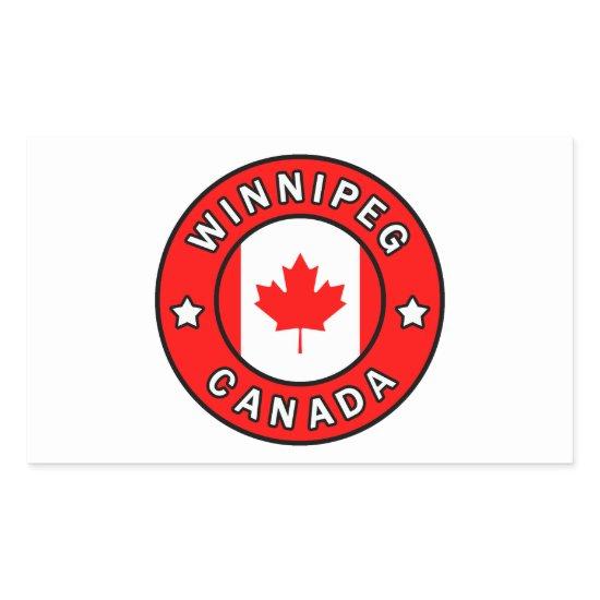 Winnipeg Canada Rectangular Sticker