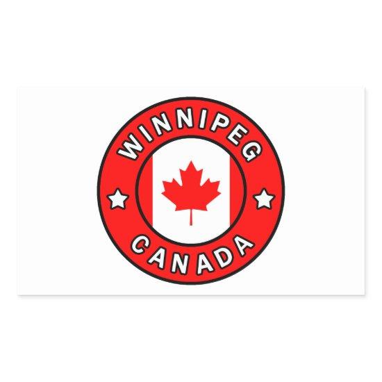 Winnipeg Canada Rectangular Sticker