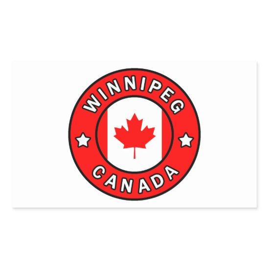 Winnipeg Canada Rectangular Sticker