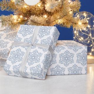 Winter Blue And White Snowflakes Christmas Holiday