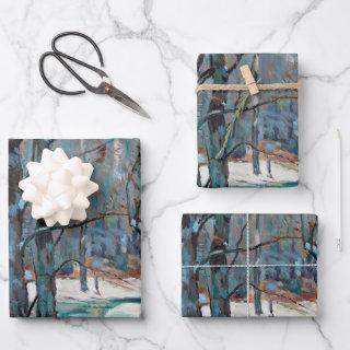 Winter in Beautiful Colorful Art  Sheets