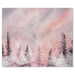 Winter Landscape Greenpine Forest