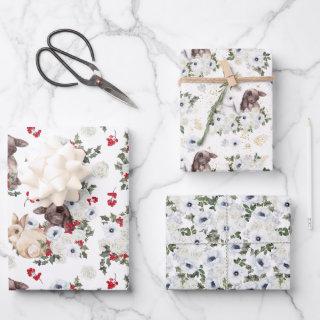 Winter Rabbit Floral | Chinese New Year   Sheets