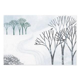 Winter Snow Landscape Painting  Sheets