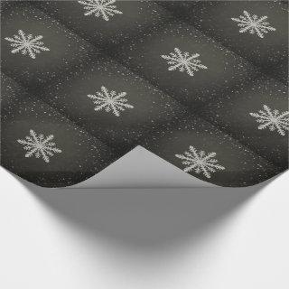Winter Snowflake White Chalk Drawing