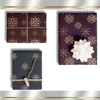 Winter Snowflakes Modern Elegant Patterns  Sheets