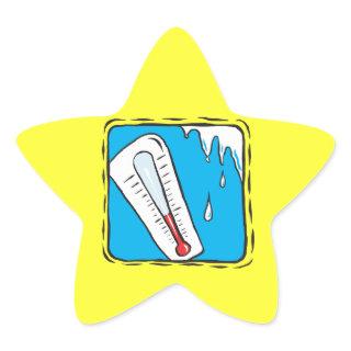 Winter Weather Star Sticker