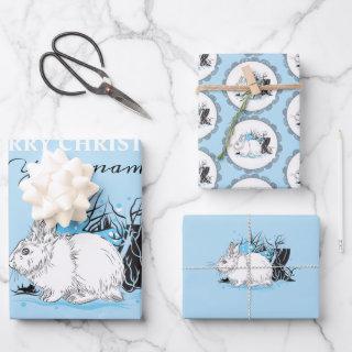 Winter white Hare  Sheets