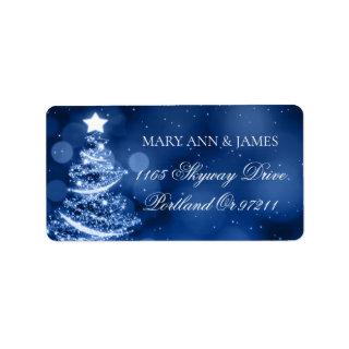 Winter Wonderland Christmas Wedding Address Label