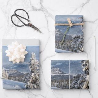 Winter Wonderland light grey snow photo  Sheets