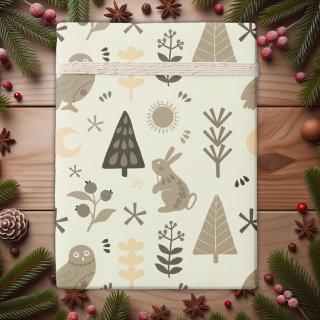 Winter Woodland Whimsy, Christmas Bunny and Owl