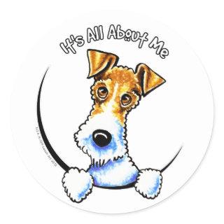 Wire Fox Terrier IAAM Classic Round Sticker