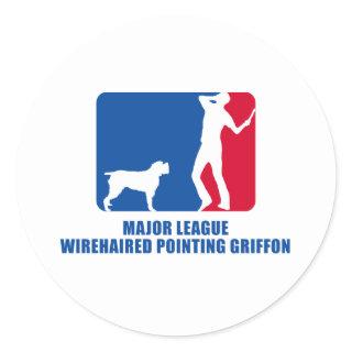 Wirehaired Pointing Griffon Classic Round Sticker