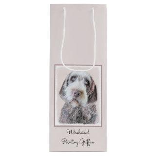 Wirehaired Pointing Griffon Painting - Dog Art Wine Gift Bag