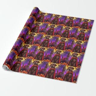 Wirehaired Pointing Griffon Vampire Pumpkins Scary