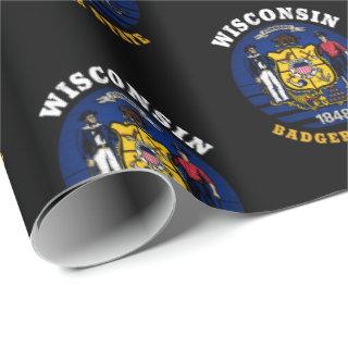 WISCONSIN BADGER STATE FLAG