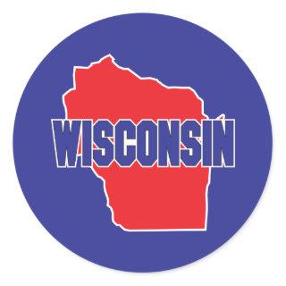 Wisconsin State Classic Round Sticker