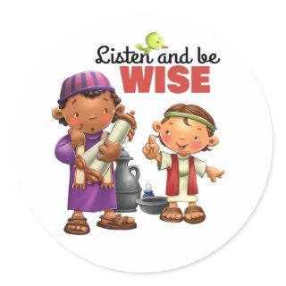 Wisdom Bible verse kids sticker page
