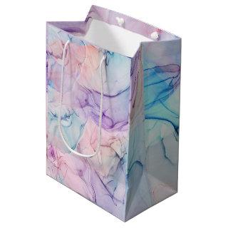 Wispy Ethereal Pastel Watercolor Inky Fantasy Glam Medium Gift Bag