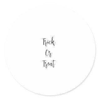 Witch halloween October bad good add name simple  Classic Round Sticker