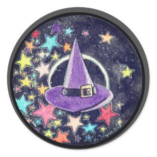 Witch Hat in the Stars Sticker