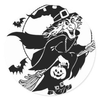 Witch in Flight - Halloween Sticker