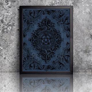 Witchery Flourish | Dusty Blue Fantasy Pentacle Tissue Paper