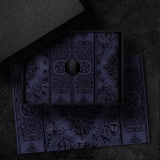 Witchery Flourish | Dusty Purple Fantasy Pentacle Tissue Paper