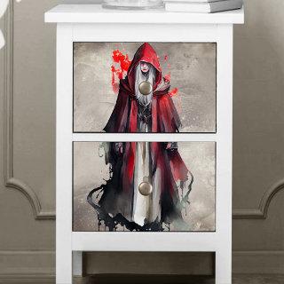 Witchery | Red Witch with Dark Evil Gothic Shadows Tissue Paper