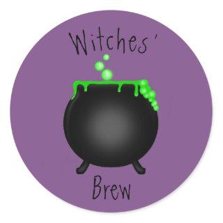 Witches' Brew Classic Round Sticker