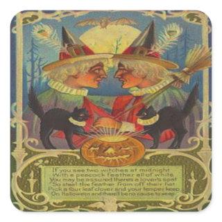 Witches Square Sticker