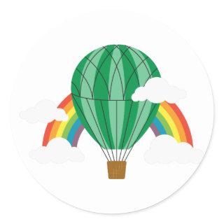 Wizard Of Oz Balloon Classic Round Sticker