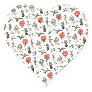 Wizard of Oz Characters Heart Sticker