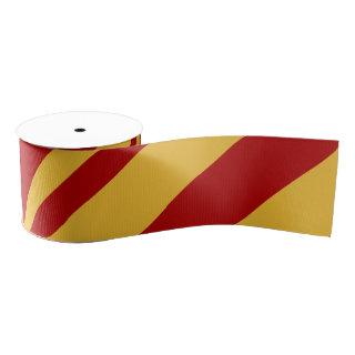Wizard Red and Gold Grosgrain Ribbon