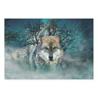 Wolf Full Moon in Fog  Sheets