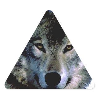 Wolf Triangle Sticker