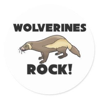 Wolverines Rock Classic Round Sticker