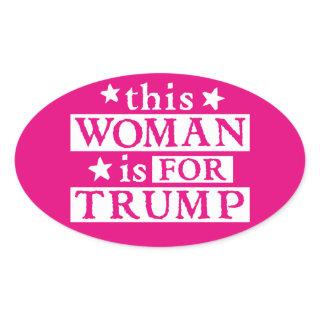 Woman for TRUMP Stickers