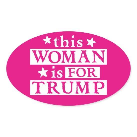 Woman for TRUMP Stickers