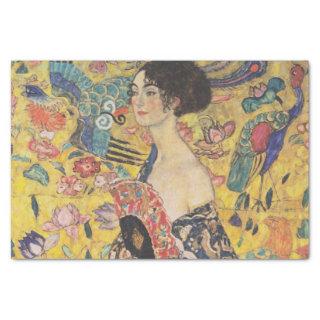 Woman with a Fan by Gustav Klimt Tissue Paper