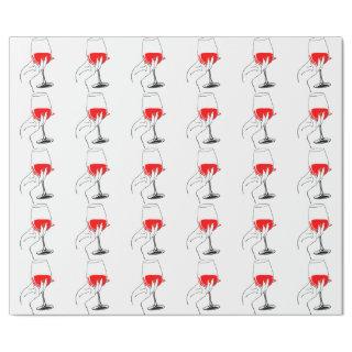 Womans hand holding wine glass art